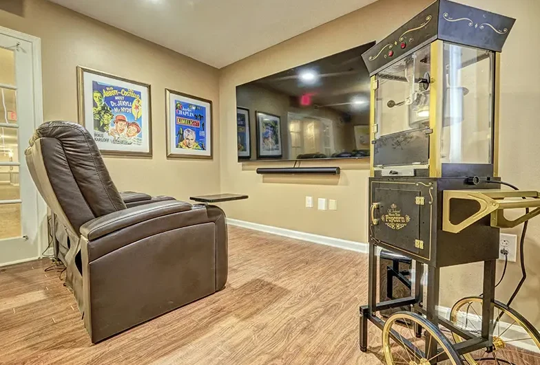 Charter Senior Living of Charlotte movie theatre