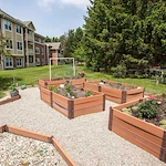 The Forum at The Crossing outdoor space and garden
