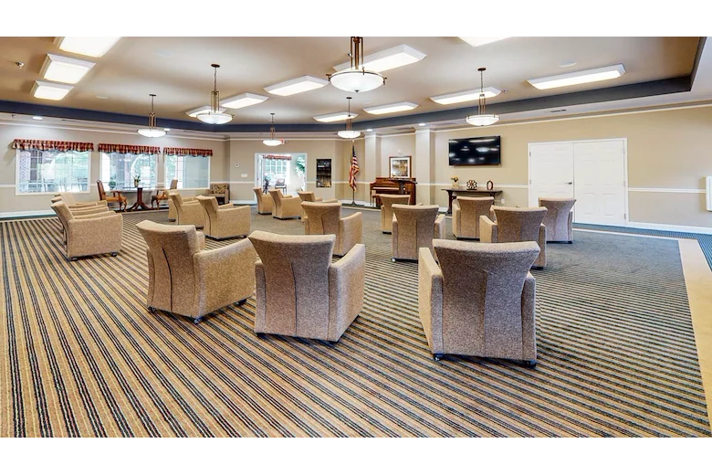Media/activities room at Gaines Park Senior Living