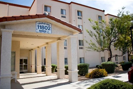 Front entrance of Manor II Assisted Living