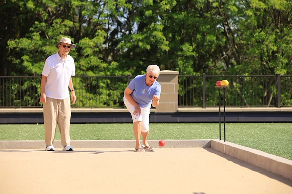 Porter Hills Village residents having fun