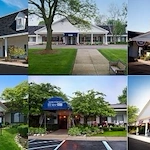 American House Sterling Heights, senior living community offering independent living and respite care in Sterling Heights, MI, various exterior views