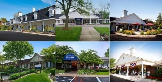 American House Sterling Heights, senior living community offering independent living and respite care in Sterling Heights, MI, various exterior views
