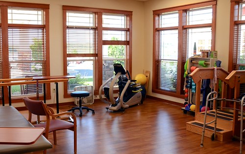 Our convenient on-site therapy space is available for resident and patient use. 