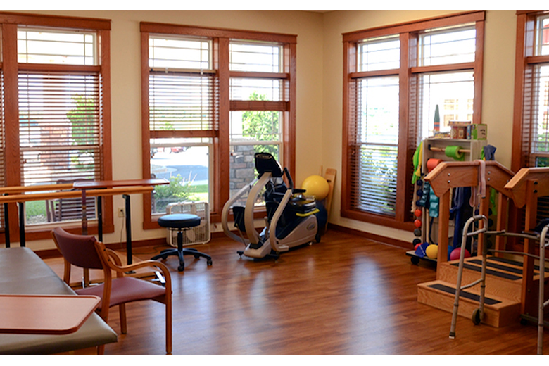 Our convenient on-site therapy space is available for resident and patient use. 