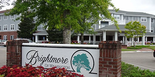 Independent living at Brightmore of Wilmington in Wilmington, NC, community sign