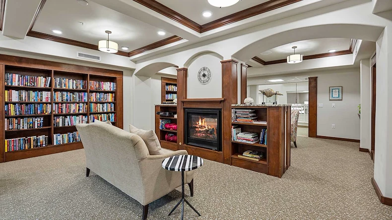 Kennedy Meadows Gracious Retirement Living Hawthorn Senior Independent Living in North Billerica, Massachusetts fireplace