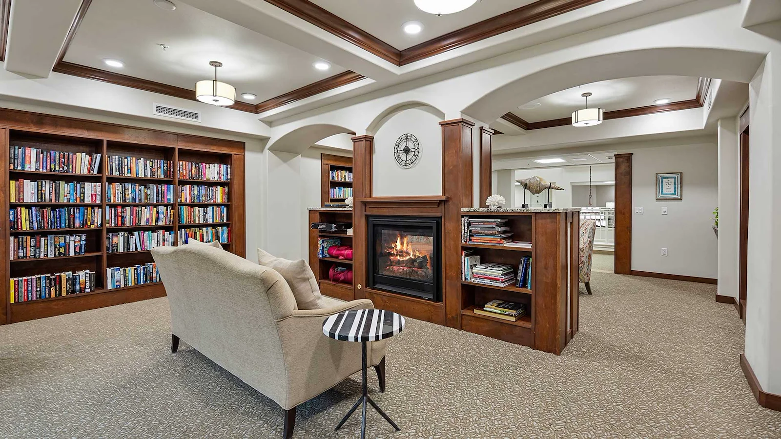 Kennedy Meadows Gracious Retirement Living Hawthorn Senior Independent Living in North Billerica, Massachusetts fireplace