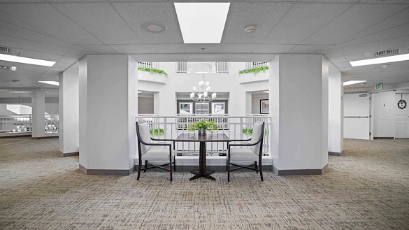 Pioneer Valley Lodge Gracious Retirement Living Hawthorn Senior Independent Living in North Logan, Utah seating area
