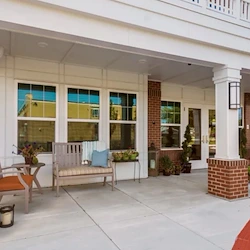 Grace Point Place Assisted Senior Living Memory Care in Oak Lawn, IL front patio