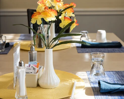 Spring Village at Hammonton table centerpiece