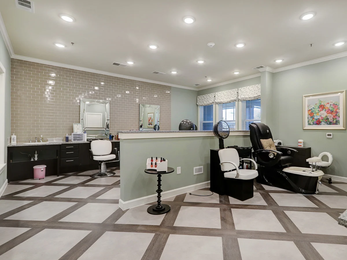 Beauty Salon at the Lodge at Pine Creek Senior Living 