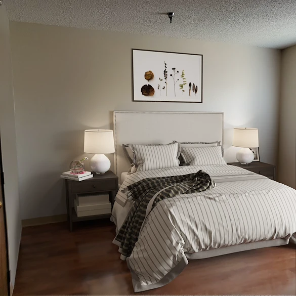 Assisted Living studio View #2, (virtually staged photo, all apartments are unfurnished)