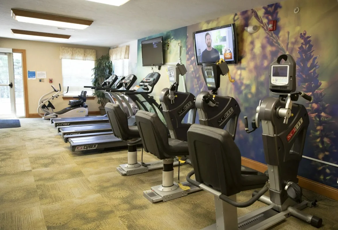 Brownsburg Meadows Assisted Senior Living in IN gym exercise room