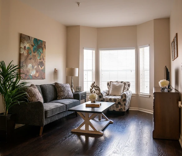 Parkway Place Senior Living apartment living room