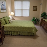 Ascension Living Bethlehem Woods Village senior living community offering independent living, assisted living, and memory care in La Grange Park, IL, apartment bedroom