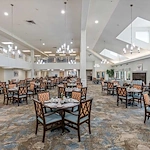 Colonial Harbor Gracious Retirement Living Hawthorn Senior Independent Living in Yorktown, Virginia dining room