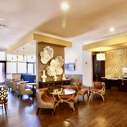 Watermere at Frisco senior living community offering active adult living and independent living in Frisco, TX, formal sitting area and dining space