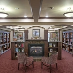 Maple Ridge Gracious Retirement Living Hawthorn Senior Independent Living in Cedar Park, Texas fireplace