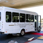 El Dorado Estates Gracious Retirement Living Hawthorn Senior Independent Living in El Dorado Hills, California transportation bus