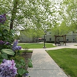 Outdoor walking path