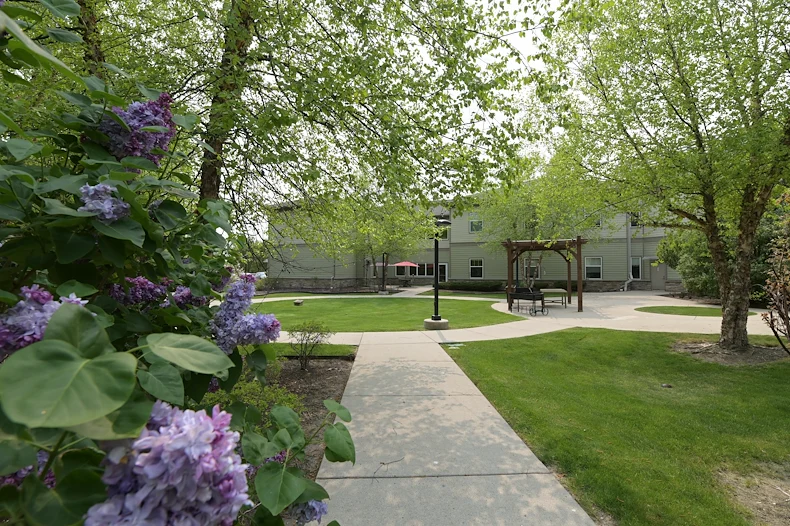 Outdoor walking path