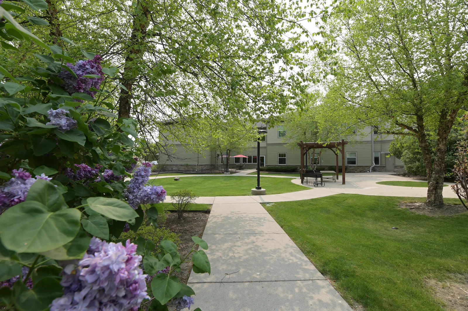 Outdoor walking path