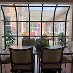 Churchill Place Senior Memory Care in Glen Ellyn, IL dining table
