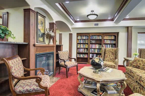 Sanford Estates Gracious Retirement Living Hawthorn Senior Independent Living in Roswell, Georgia library