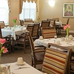 Addolorata Villa, continuing care retirement community offering independent living, assisted living, and memory care in Wheeling, IL, dining room