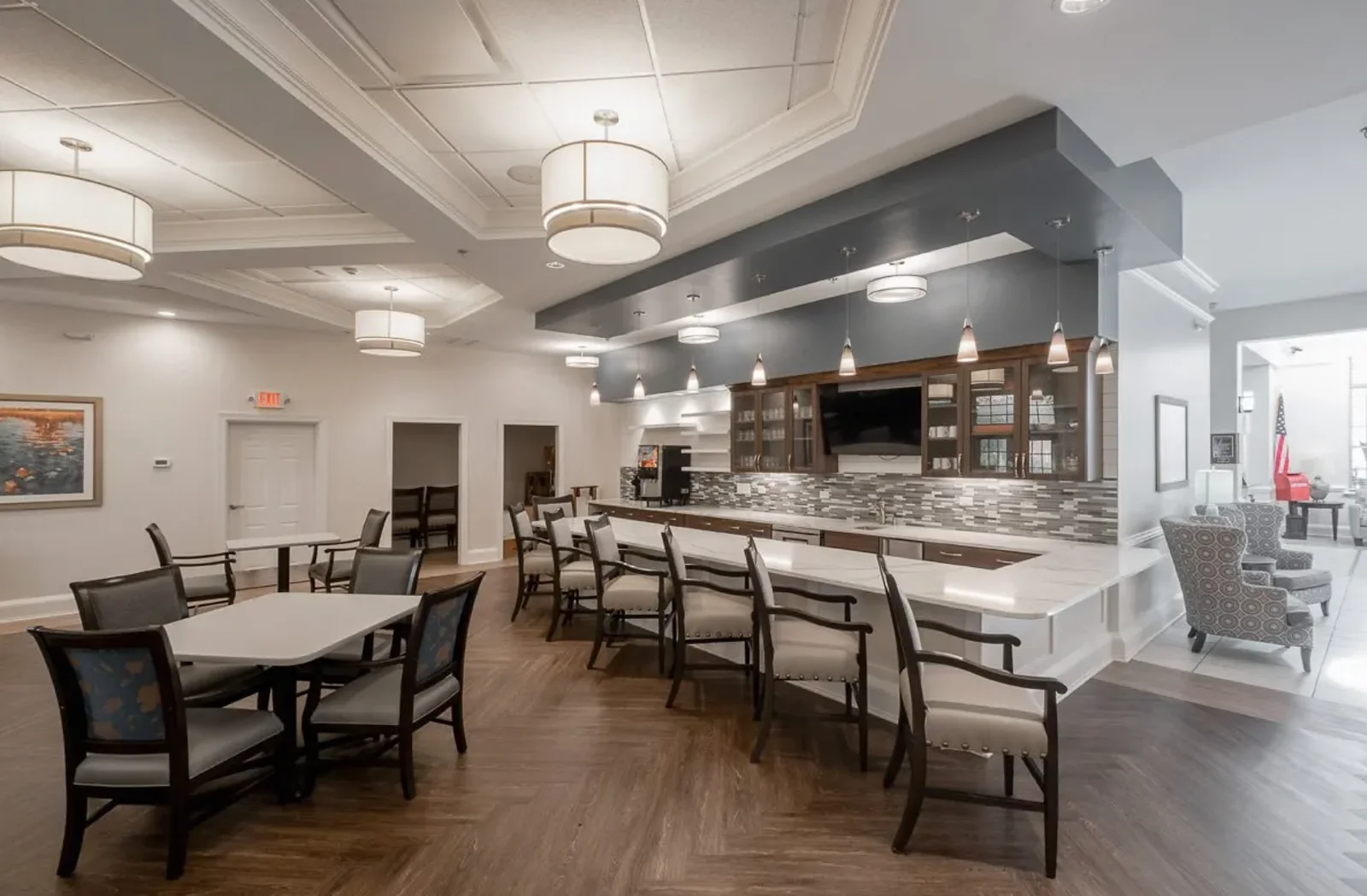 Bartlett Reserve independent living in Durham, NC, dining area