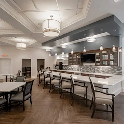 Bartlett Reserve independent living in Durham, NC, dining area