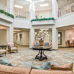 Cottonwood Estates Gracious Retirement Living Hawthorn Senior Independent Living in Alpharetta, Georgia front entrance