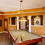 Aberdeen Crossings by New Perspective, senior living community offering assisted living in Highland Heights, OH, pool table
