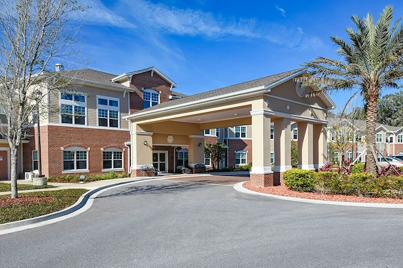Anthem Lakes, senior living community offering independent living, assisted living, and memory care in Jacksonville, FL, front entrance