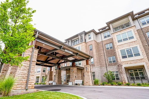 Welcoming entrance for senior residents in Mt. Juliet