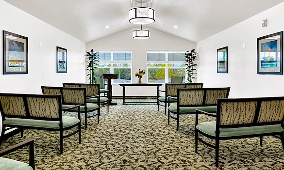 Sycamore Ridge Gracious Retirement Living Hawthorn Senior Independent Living in Collierville, Tennessee gathering area