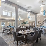 Independent living at Laurel Grove by Barclay House in Lawrenceville, GA, dining room