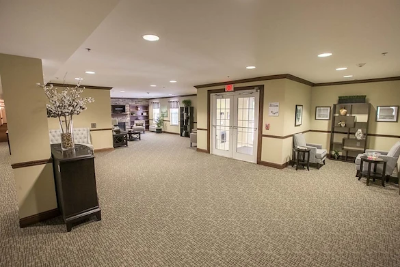 Willoughby Hills Senior Apartments community offering active adult living and independent living in Willoughby Hills, OH, lobby and gathering area