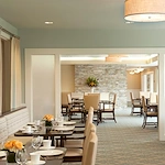 Dining area at the Waters of Edina 