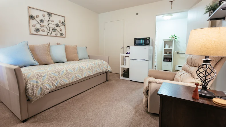 Villa Marie in Livonia, Michigan, resident living spaces