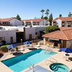 View of one of the pools at Fellowship Square
