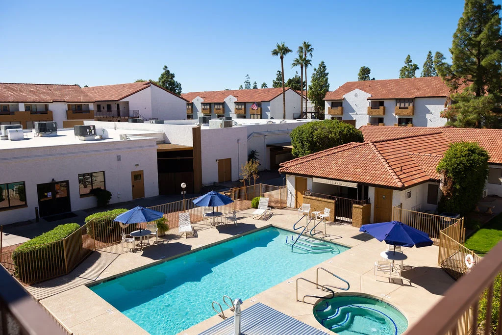 View of one of the pools at Fellowship Square