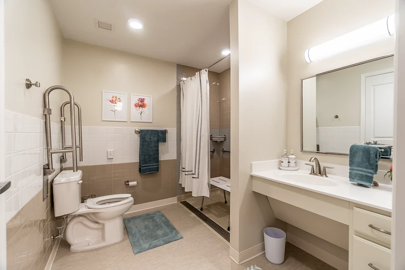 The Seasons@Alexandria (Assisted Living) apartment bathroom