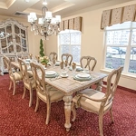 Maple Ridge Gracious Retirement Living Hawthorn Senior Independent Living in Cedar Park, Texas private dining room