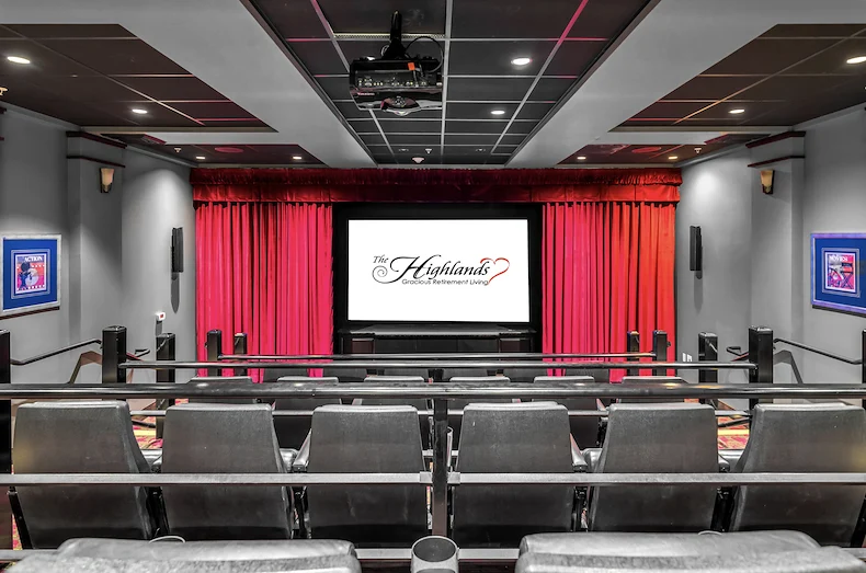 The Highlands Gracious Retirement Living Hawthorn Senior Independent Living in Westborough, Massachusetts movie theater