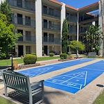 Shuffleboard court
