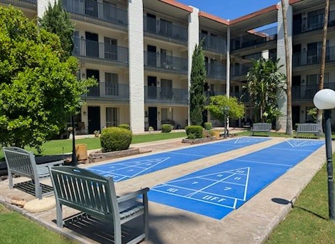 Shuffleboard court
