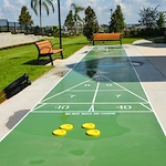 Orchard Heights Gracious Retirement Living Hawthorn Senior Independent Living in Clermont, Florida outdoor shuffleboard
