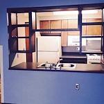 Ligutti Tower independent senior living apartment kitchen